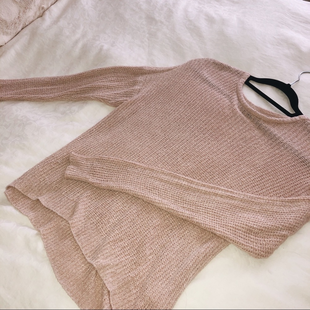 Light blush colored sweater